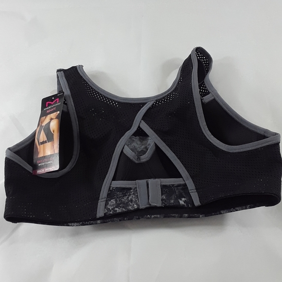 MAIDENFORM SPORTS BRA Mesh NWT DM7994 NEW Gray 36A - Picture 6 of 8